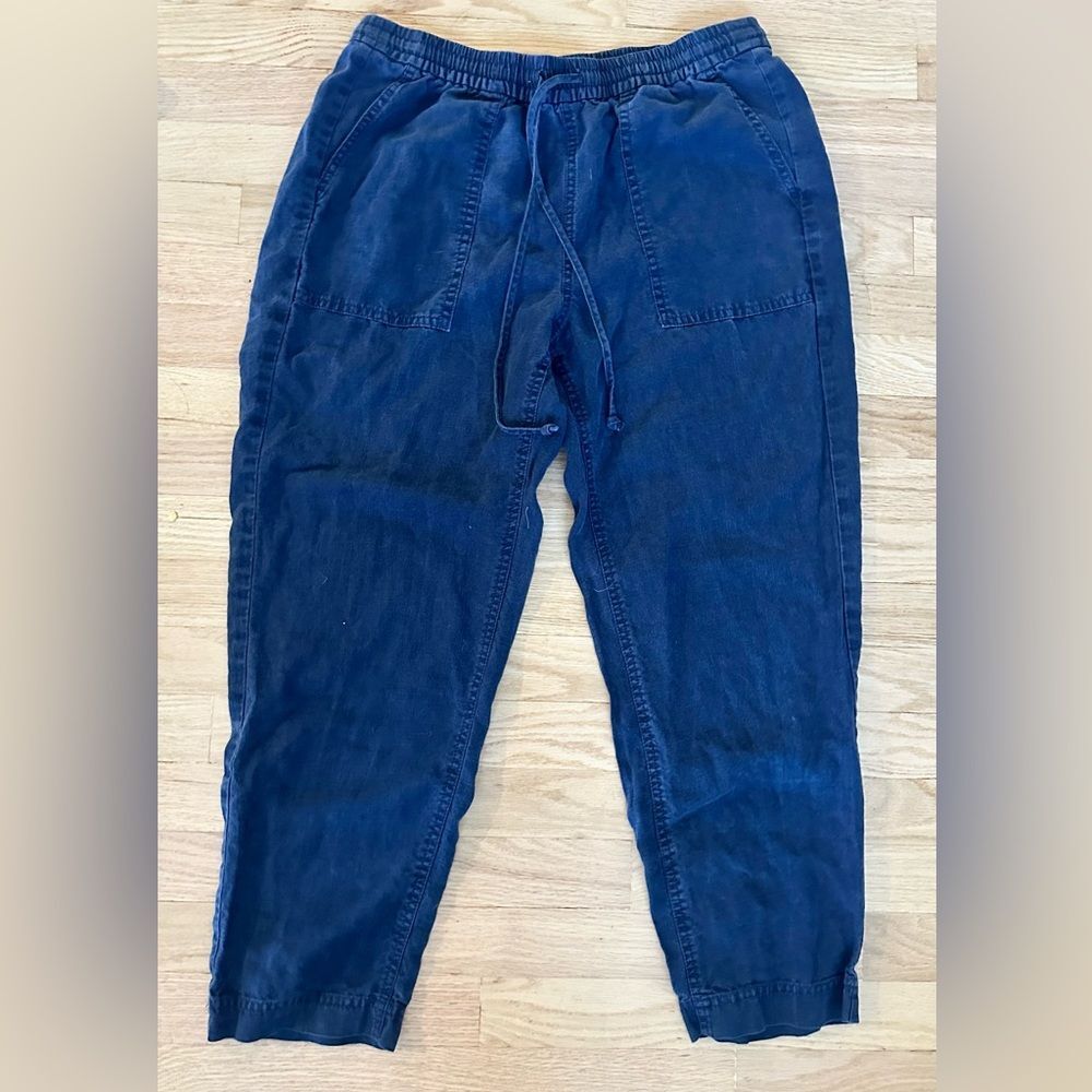 J. Crew Seaside Pants in Linen Blend M